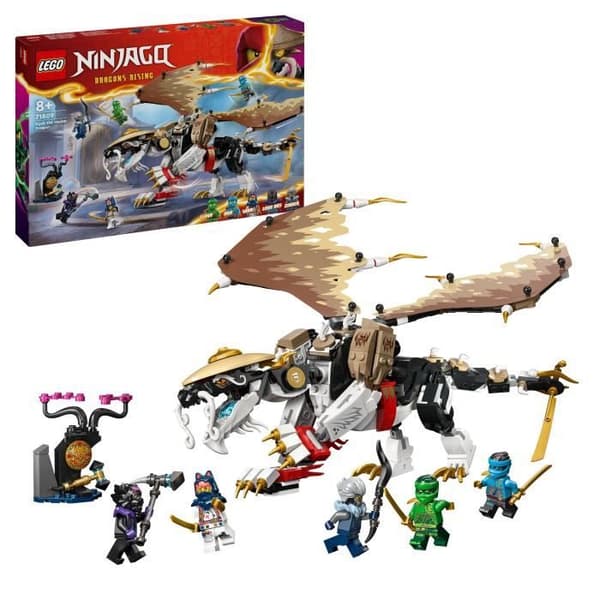 LEGO 71809 NINJAGO Egalt, lohikäärmemestari, ninjalelu, jossa on 5 ninjaminishahmoa, mukaan lukien Lloyd ja Nya