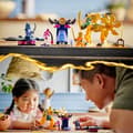 Miniatyrbild 5 av 6: LEGO 71804 NINJAGO Arins stridsrobot, ninjaleksaker med Arins minifigurer med minikatana och robotar
