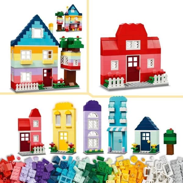 LEGO 11035 Klassiska kreativa hus, leksaker för pojkar och flickor från 4 år, byggklossar