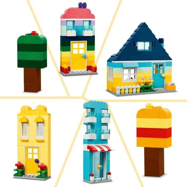 LEGO 11035 Klassiska kreativa hus, leksaker för pojkar och flickor från 4 år, byggklossar