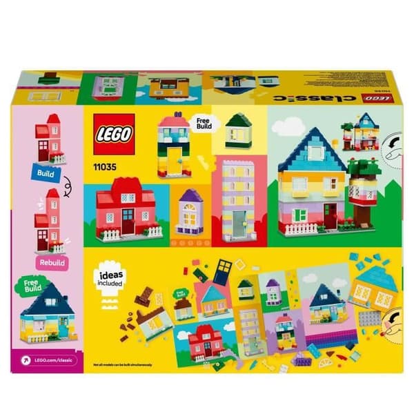 LEGO 11035 Klassiska kreativa hus, leksaker för pojkar och flickor från 4 år, byggklossar