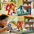 Miniatyrbild 5 av 6: LEGO 71808 NINJAGO Kais elementära eldrobot, ninjaleksak med anpassningsbar figur plus minifigurer av Kai och Zane