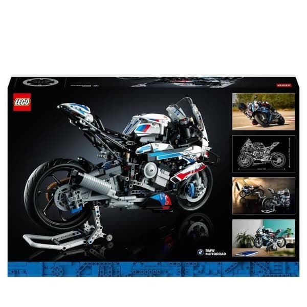 LEGO 42130 Technic BMW M 1000 RR Motorcykel skalenlig modell för vuxna, modellbygge och uppvisning, presentidé