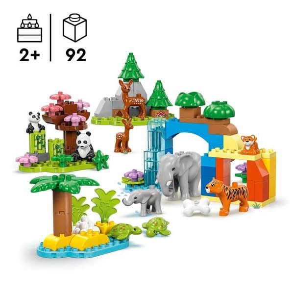 LEGO DUPLO My Town 10446 Villieläinperheet 3-in-1 - Varhaisoppimisen pelejä eläinten kanssa