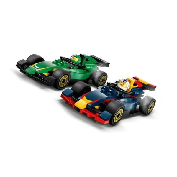 LEGO City 60445 F1-lastbil med RB20 och AMR24 F1-bilar - Spel för pojkar från 8 år