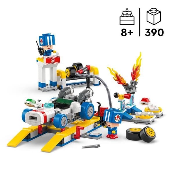 LEGO Super Mario 72035 Mario Kart – Toads Garage – Tilpasseligt Nintendo Legetøj