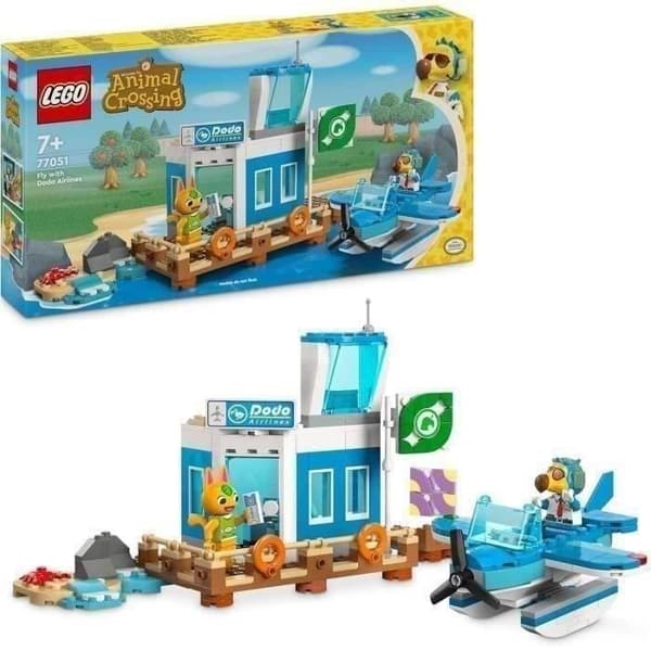 LEGO Animal Crossing 77051 Dodo Airlinesin lento - Setti lentokoneella