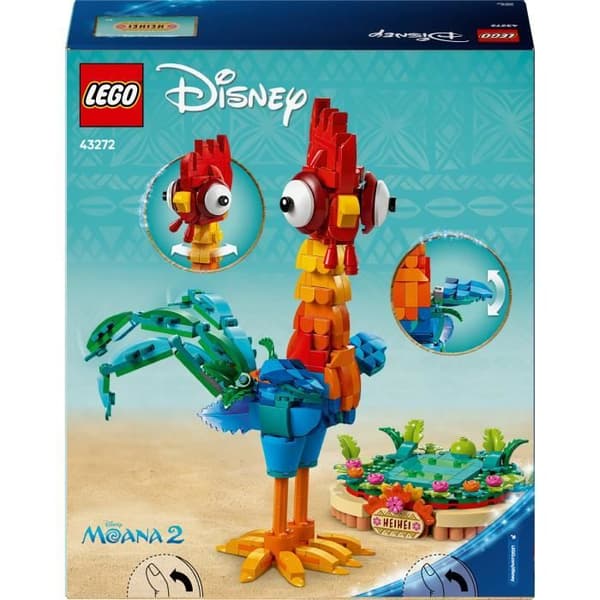 LEGO spel Disney Vaiana 2 43272 Heihei - Leksaker för flickor från 9 år med kyckling att bygga