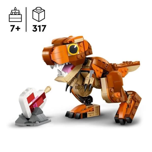 LEGO Jurassic World 76967 Lilla Ätaren: Den kvinnliga T-rexen - Byggspel för barn från 7 år