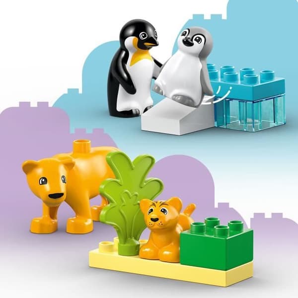 LEGO DUPLO My Town 10442 Villieläinperheet: Pingviinit ja leijonat - Varhaisoppimisen pelit
