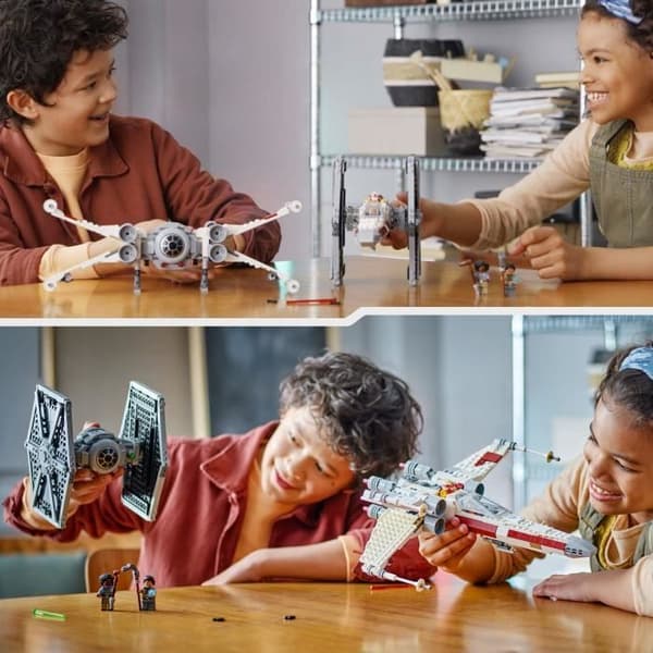 LEGO Star Wars 75393 TIE Fighter och X-Wing Combine - Byggbar Modell