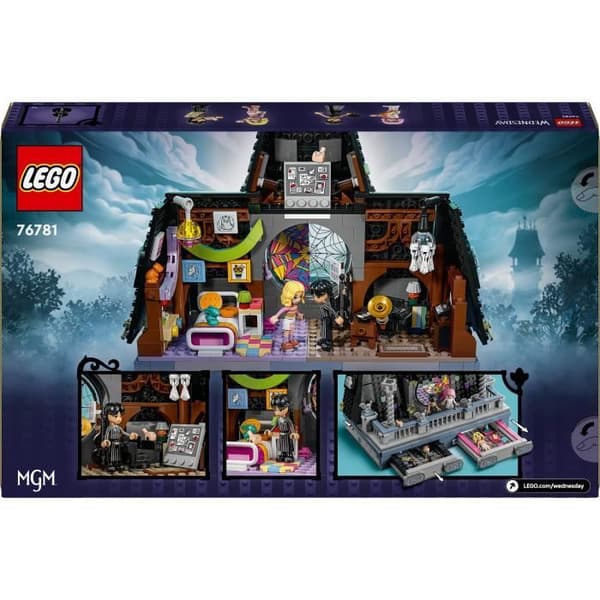 LEGO Wednesday 76781 Wednesdayn ja Enidin makuuhuone - Nevermore-lahja ja 4 mininukkea