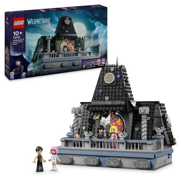 LEGO Wednesday 76781 Wednesdayn ja Enidin makuuhuone - Nevermore-lahja ja 4 mininukkea