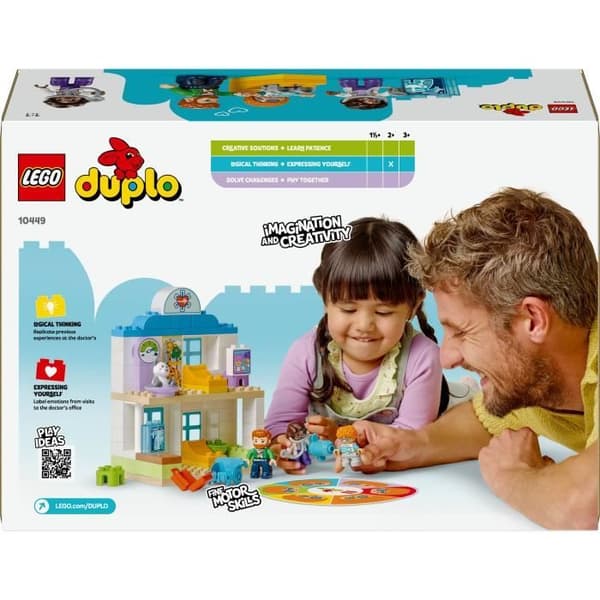 LEGO DUPLO My Town 10449 Ensimmäinen lääkärikäynti - Hienomotoriikkalelu 2-vuotiaille