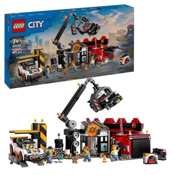 LEGO City 60472 Auton romu - Rakennussetti 7-vuotiaille ja sitä vanhemmille pojille ja tytöille