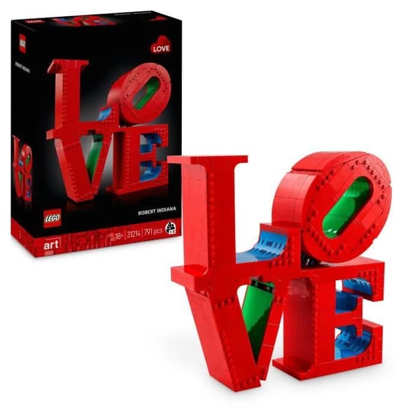 LEGO Art 31214 LOVE - Byggesæt til voksne - Dekoration og gave til par