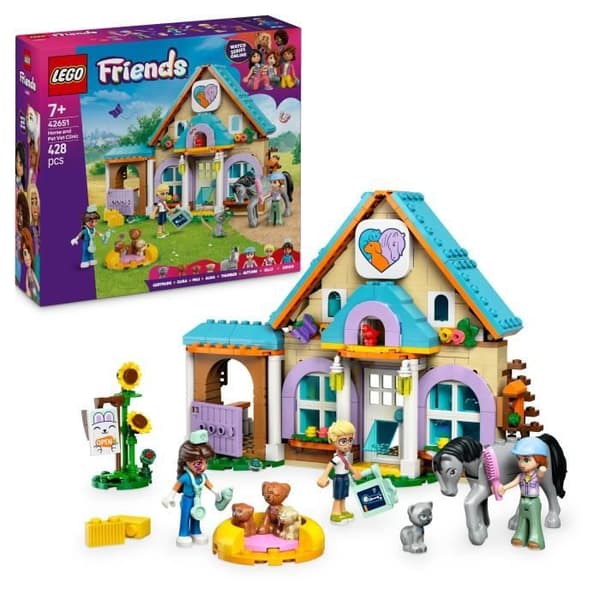 LEGO Friends 42651 Häst- och husdjursveterinärklinik - Leksak