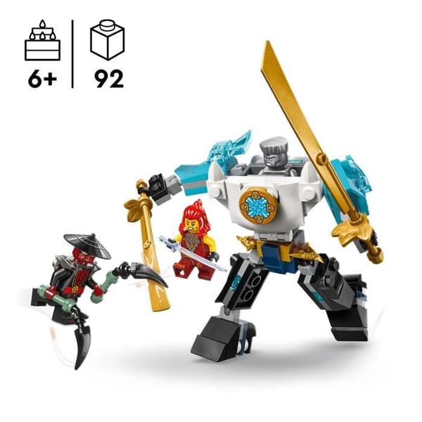 LEGO NINJAGO 71827 Zanes Superrobotrustning - Ninjarollspel för pojkar från 6 år