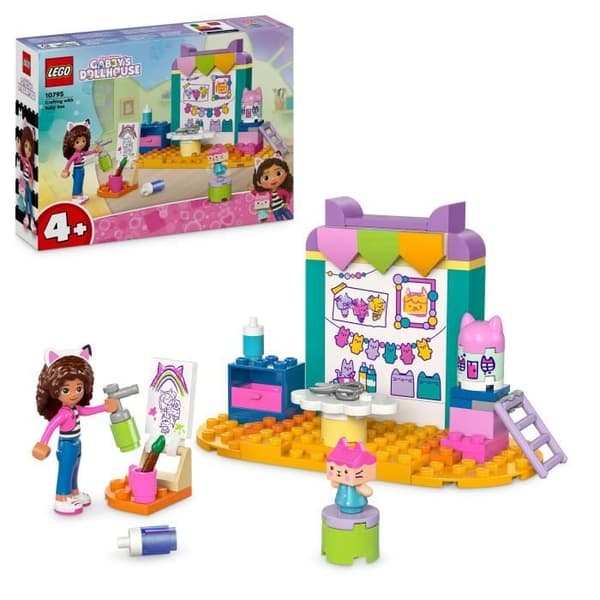 LEGO Gabby och det magiska huset 10795 Pyssel med babylåda, rollspel för barn