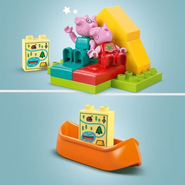LEGO DUPLO Peppa Pig 10452 Campingsemester - Byggspel för barn från 2 år