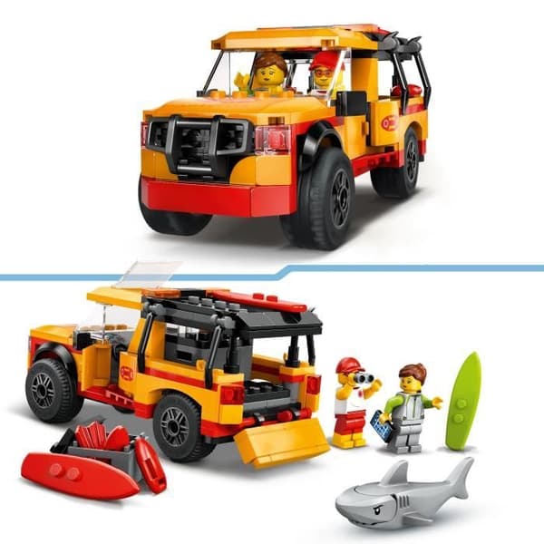 LEGO City 60453 Strandräddning - Hajleksak för åldrarna 6 och uppåt