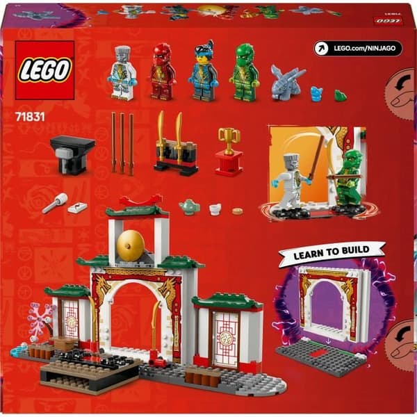 LEGO NINJAGO 71831 Spinjitzun ninjatemppeli - Lohikäärmelelu lapsille 4-vuotiaille ja sitä vanhemmille
