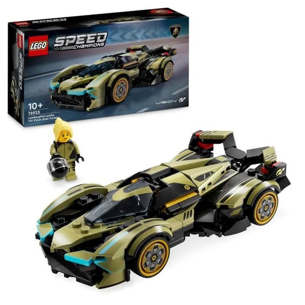 LEGO Speed Champions 76923 Lamborghini Lambo V12 Vision GT Superbil. leksaksfordon