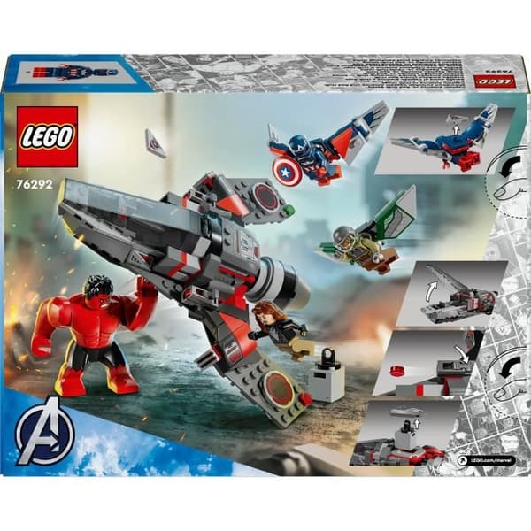 LEGO Marvel 76292 Captain America vs. Red Hulk - Bygbart jagerfly