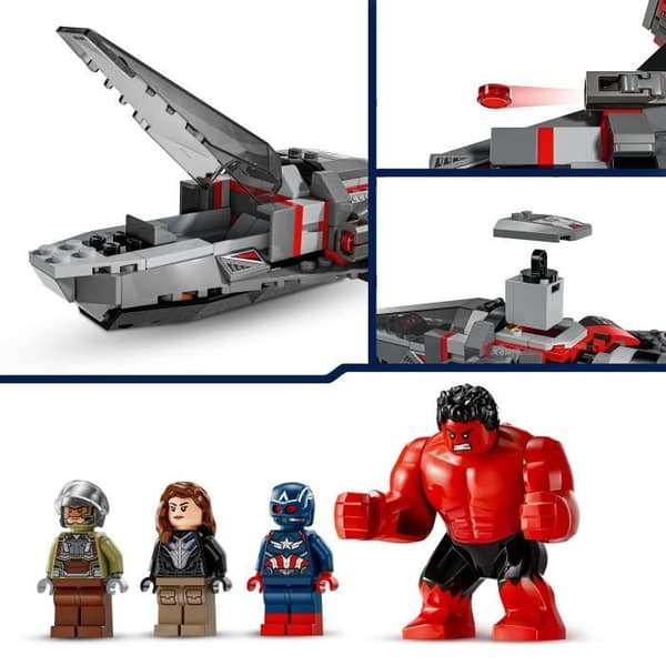 LEGO Marvel 76292 Captain America vs. Red Hulk - Bygbart jagerfly