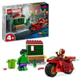 Miniatyrbild 1 av 5: LEGO Marvel 76287 Iron Man med motorcykel och Hulken, Avengers-set med minifigurer