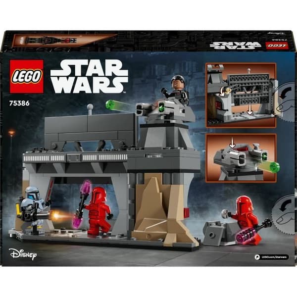 LEGO Star Wars 75386 Mandalorianernas strid Paz Vizsla och Moff Gideon - Leksaker för barn från 7 år
