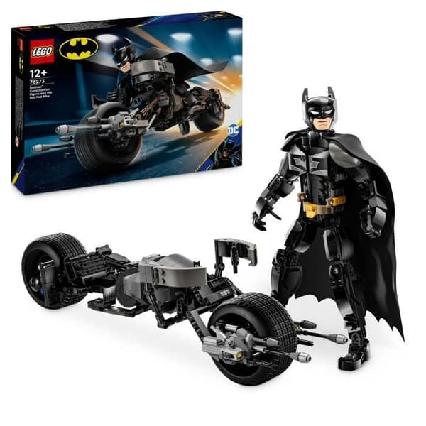 LEGO DC Batman 76273 Byggbar Batman Minifigur och Bat-Pod Motorcykel