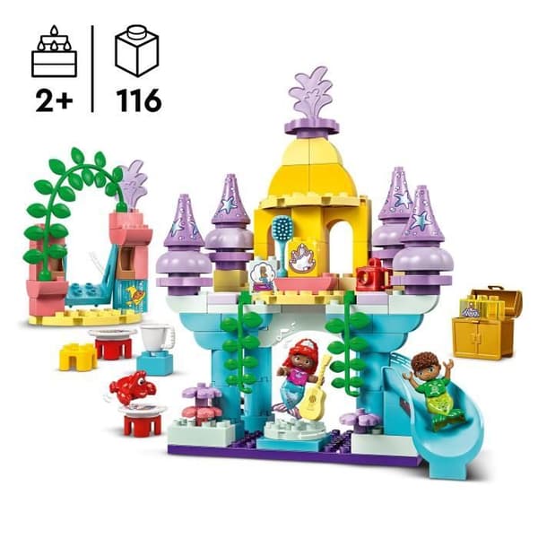 LEGO DUPLO | Disney 10435 Arielin taianomainen vedenalainen palatsi - Pieni merenneito -nukke