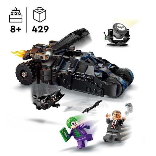 LEGO DC Batman 76303 Batmanin Batmobile-muki vastaan Kaksinaama ja Jokeri - Lelut