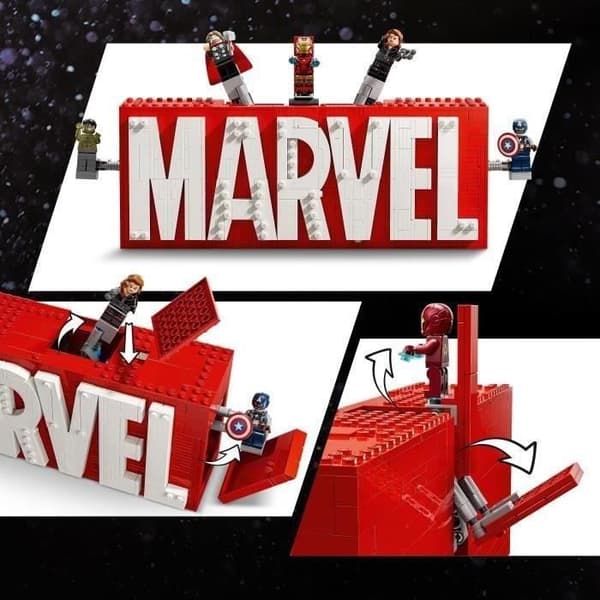 LEGO Marvel 76313 MARVEL Super Heroes -logo - Avengers-rakennussetti 12-vuotiaille ja sitä vanhemmille