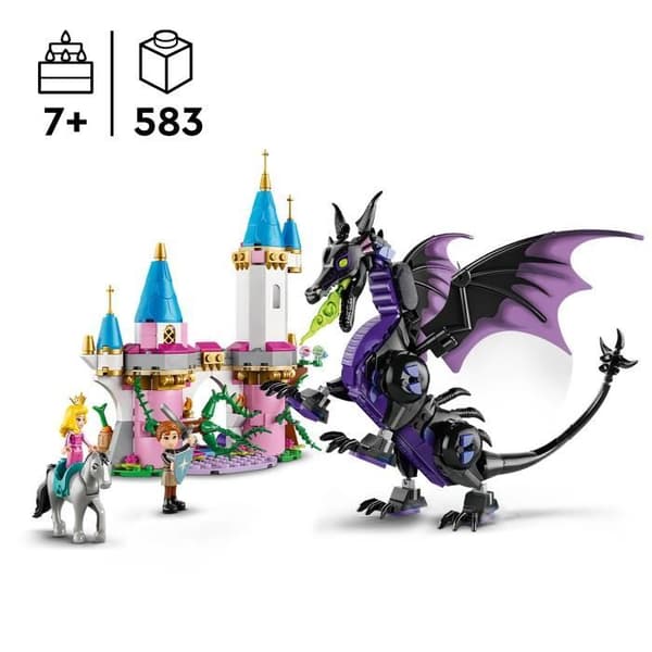 LEGO | Disney Princess 43240 Maleficent lohikäärmeenä, lelu animaatiosarjan faneille