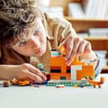 Pikkukuva 5 / 6: LEGO 21178 Minecraft Ketun turvapaikka, Lelutalon rakentaminen, Lapset 8 vuodesta alkaen, Zombiminihahmoilla varustettu setti, Eläimet