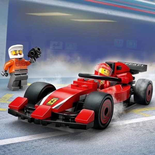 LEGO City 60443 F1 Depåstopp med Ferrari - Leksak för en pojke på 6 år