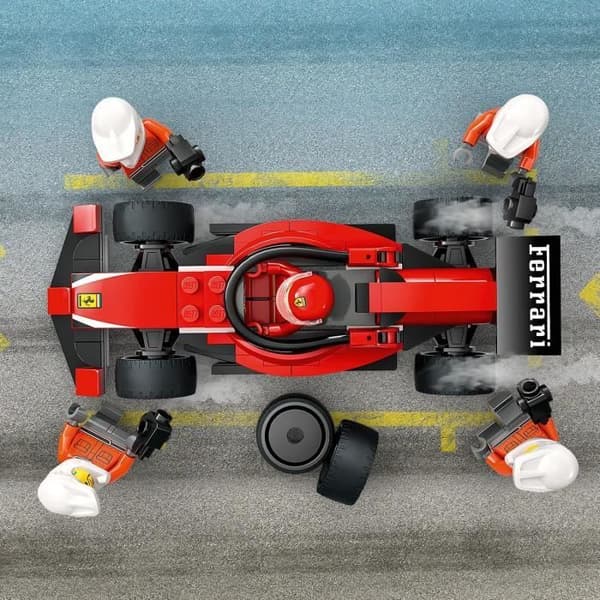 LEGO City 60443 F1 Depåstopp med Ferrari - Leksak för en pojke på 6 år