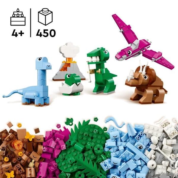 LEGO Classic 11041 Luovat dinosaurukset - Rakennuslelut, mukaan lukien T-Rex