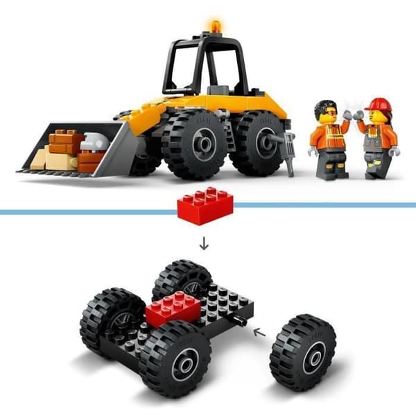 LEGO City 60450 Den gula bygglastaren - Byggspel för barn från 4 år
