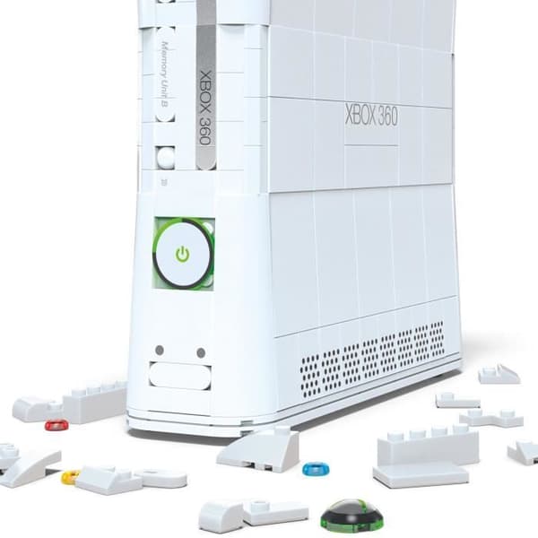 Byggesæt - MEGA - Xbox 360 Replica - 1342 dele - Controller med LED - Til voksne