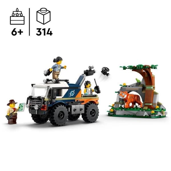 LEGO City 60426 Jungle Explorer Offroad Truck, Legetøj til Børn 6 År