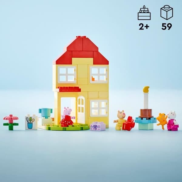 LEGO DUPLO 10433 Peppa Pigs födelsedagsfest - Byggleksaker för 2-åringar