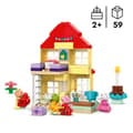 Miniatyrbild 2 av 6: LEGO DUPLO 10433 Peppa Pigs födelsedagsfest - Byggleksaker för 2-åringar