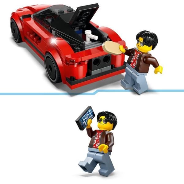 LEGO City 60448 Röd sportbil - Byggleksak för pojkar från 5 år