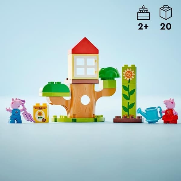 LEGO DUPLO 10431 Peppa Pigs trädgård och trädkoja - Kreativa leksaker
