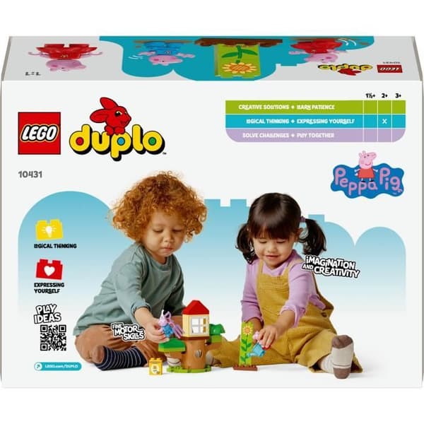 LEGO DUPLO 10431 Peppa Pigs trädgård och trädkoja - Kreativa leksaker