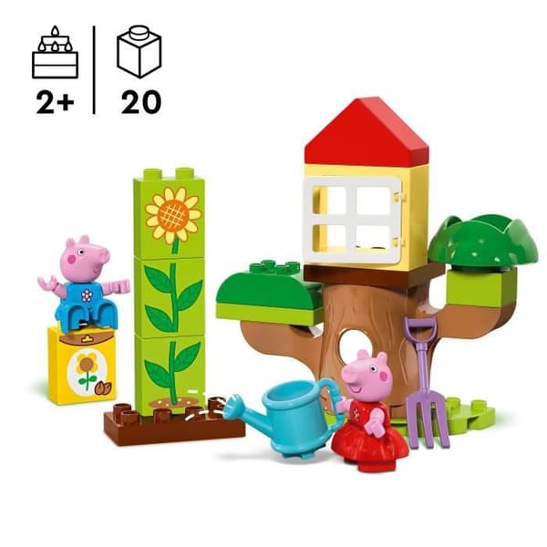 LEGO DUPLO 10431 Peppa Pigs trädgård och trädkoja - Kreativa leksaker