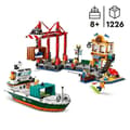 Miniatyrbild 2 av 6: LEGO City 60422 Hamnen och handelsfartyget, byggleksak för barn från 8 år